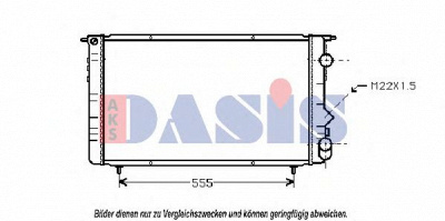 AKS DASIS 180850n -  Радиатор, охлаждение двигателя